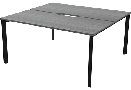 Бенч двойной на 2 рабочих места на металлокаркасе НТМП.П.Б2-160