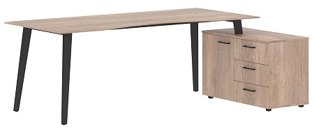 Стол руководителя с тумбой JCT 2013(R)