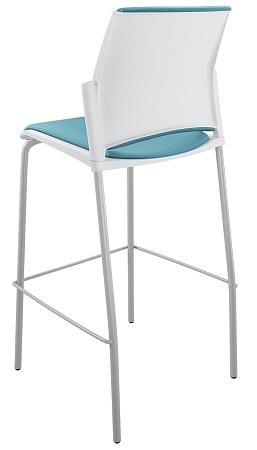 RESTART барный, каркас Серый, Пластик Белый ЦБ-00011307