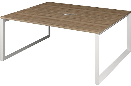 Бенч двойной на 2 рабочих места на металлокаркасе НТМП.О.Б2-200