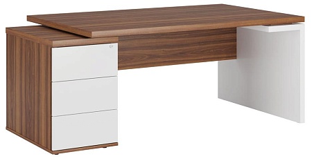 Стол рабочий на опорной тумбе левый ZIO285114