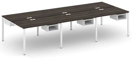 Рабочая станция двухсторонняя с подвесными тумбами на 6 мест CN.DRS-142