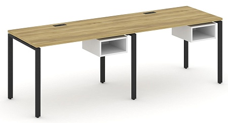 Рабочая станция односторонняя с подвесными тумбами на 2 места CN.ORS-102