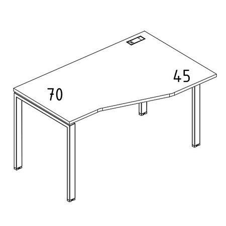 Стол эргономичный правый  А4 Б1 066R БП