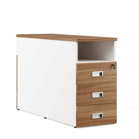 Тумба приставная для сдвоенной столешницы, 3 ящика TES284314