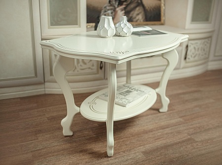 Журнальный столик Берже 1С (Слоновая кость)