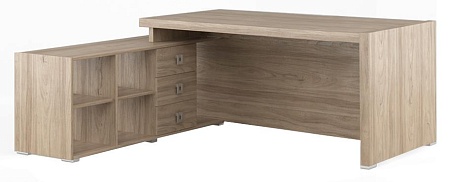 Стол письменный на опорной тумбе, левый SOL297110