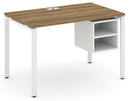 Стол рабочий с подвеснй тумбой с двумя открытыми нишами CN.SP-106