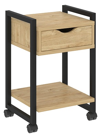Тумба на колесных опорах с ящиком и полкой VR.L-T1.K