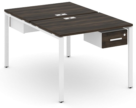 Рабочая станция двух сторонняя с подвесными тумбами на 2 места CN.DRS-109 B/W