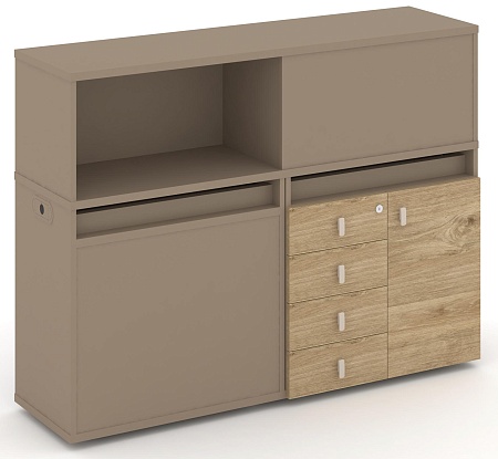 Набор №16. Тумба двойная + низкая надставка ES.NB.2N-16