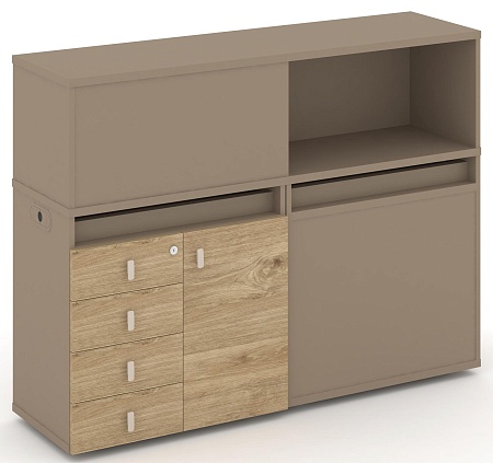 Набор №15. Тумба двойная + низкая надставка ES.NB.2N-15