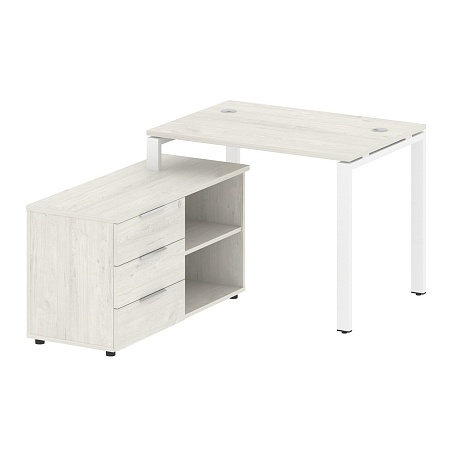 Рабочая станция с опорной тумбой левая БП.РС-СТС -2.1 Л