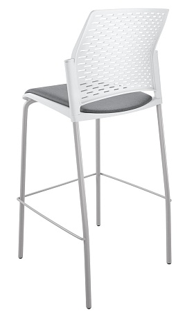 REWIND барный, каркас Серый, Пластик Белый ЦБ-00011253