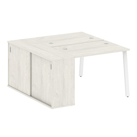 Рабочая станция на А-образном м/к с опорным шкафом-купе БА.РС-СШК-1.1