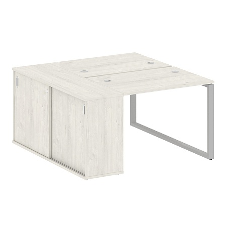 Рабочая станция на О-образном м/к с опорным шкафом-купе БО.РС-СШК-1.1