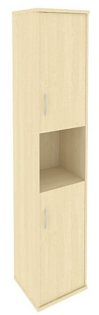 Шкаф высокий узкий правый (2 низкие двери ЛДСП) А.СУ-1.5 (R)