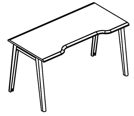 Стол эргономичный  МР Б1Б 015.03