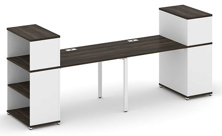 Рабочая станция с опорными стеллажами с надставкой низкой CN.ORS-209