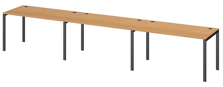 Бенч линейный на 3 рабочих места АМБЛ-004-3