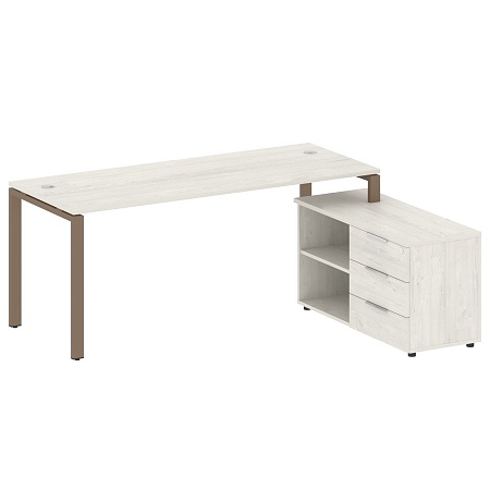 Рабочая станция с опорной тумбой правая  БП.РС-СТС -2.5 Пр