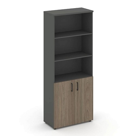 Шкаф высокий широкий (2 низких фасада ЛДСП) SN.STS-101(796*400*1982)