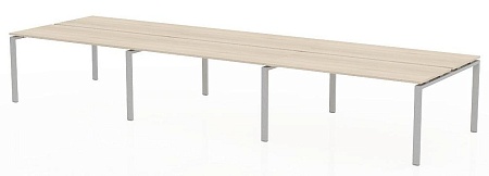 Бенч-система на 6 рабочих места с пропусками для кабеля ТН314ТР-3х2+ТН314К-22_ПР