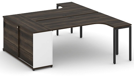 Рабочая станция с опорным стеллажом CN.DSA-218 B/W