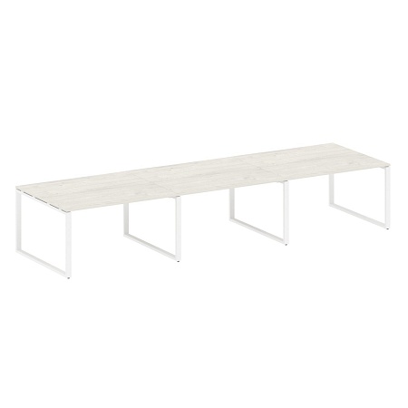 Переговорный стол (3 столешницы) на О-образном м/к БО.ПРГ-3.3