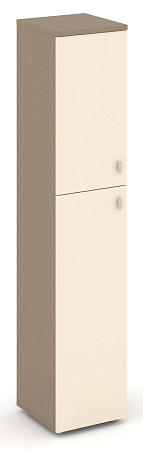Шкаф высокий узкий левый (1 средний фасад ЛДСП + 1 низкий ЛДСП) ES.SU-1.8(L)