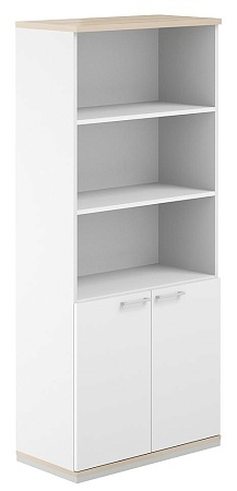 AG.220.WH.WH.WH. / Шкаф 5 ур. 800 полуоткрытый AG.220.WH.WH.WH