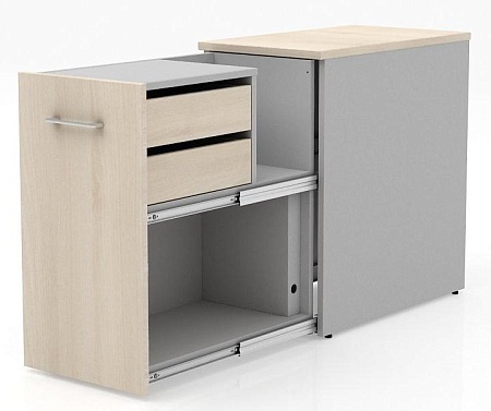 Тумба приставная (оргтауэр) с топом 22 и блоком ящиков ТН572Т+ТН573К-22+ТН172