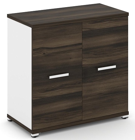 Шкаф две широкие секции, 2 ниши (2 фасада ЛДСП, 2 ниши) CN.STS-213 B/W