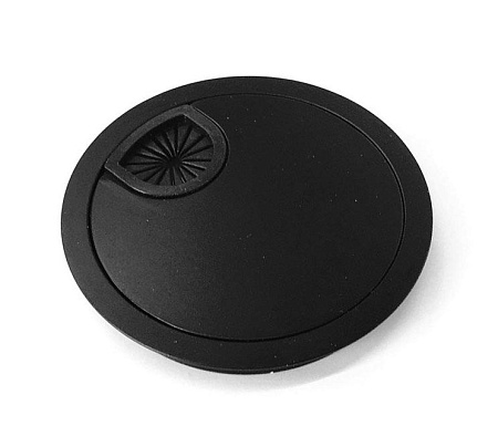 Заглушка кабель-канала 80мм ЧЕРНЫЙ 362-80 BL