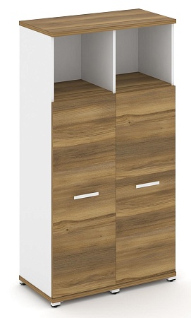 Шкаф две узкие секции, 4 ниши (Два фасада ЛДСП накладных на 3 ниши ) CN.STU-423 B/W