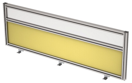 Барьер фронтальный в алюминевом профиле, вставка с...