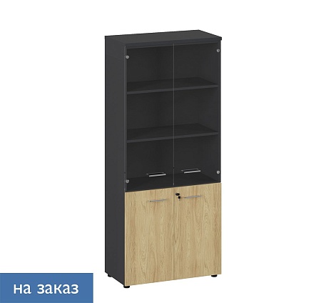 FLEX Шкаф высокий комби стекло 135H005 15156Z6Z