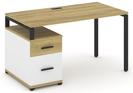 Стол письменный с одной опорной тумбой CN.SP-307 B/W