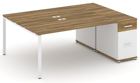 Рабочая станция с одной опорной тумбой CN.DRS-408 B/W