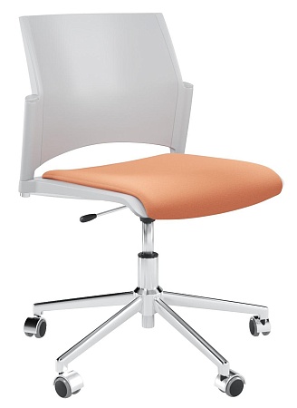 RESTART Кресло, каркас Хром, Пластик Серый ЦБ-00011414