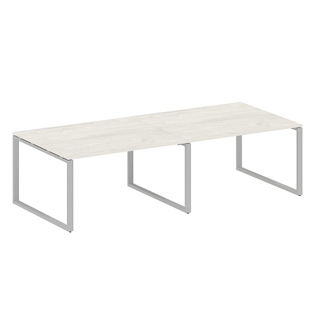 Переговорный стол (2 столешницы) на О-образном м/к БО.ПРГ-2.3