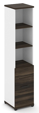 Шкаф одна узкая секция, 5 ниш ( фасад ЛДСП  на 2 ниши) CN.STU-511 B/W