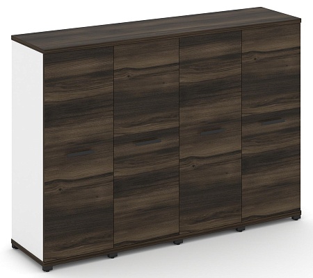 Шкаф четыре узкие секции, 3 ниши (4 фасада ЛДСП,  3 ниши) CN.STU-346 B/W