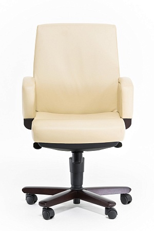 DICO/B Кресло венге выд.кожа ВЕНГЕ/БЕЖ DCS3468W P P13