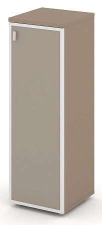 Шкаф средний узкий правый (1 средний фасад стекло лакобель в раме) ES.SU-2.4R(R) I/U