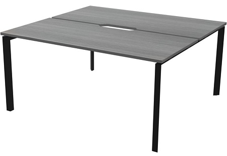 Бенч двойной на 2 рабочих места на металлокаркасе НТМП.П.Б2-180