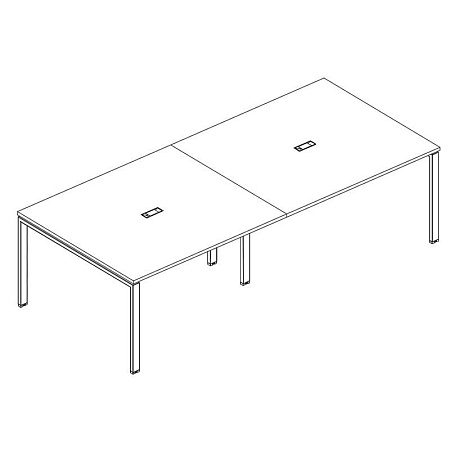 Стол для переговоров на металлокаркасе UNO  А4 Б1 132-2 БП