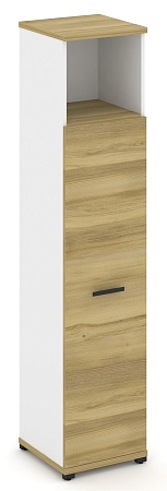 Шкаф одна узкая секция, 5 ниш ( фасад ЛДСП накладной на 4 ниши ) CN.STU-516 B/W