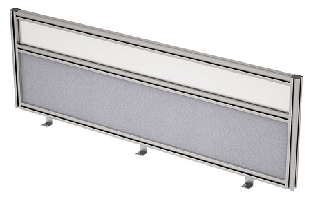 Барьер фронтальный в алюминевом профиле, вставка с...