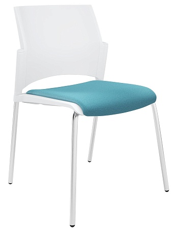 RESTART Стул, каркас Хром, Пластик Белый ЦБ-00014008